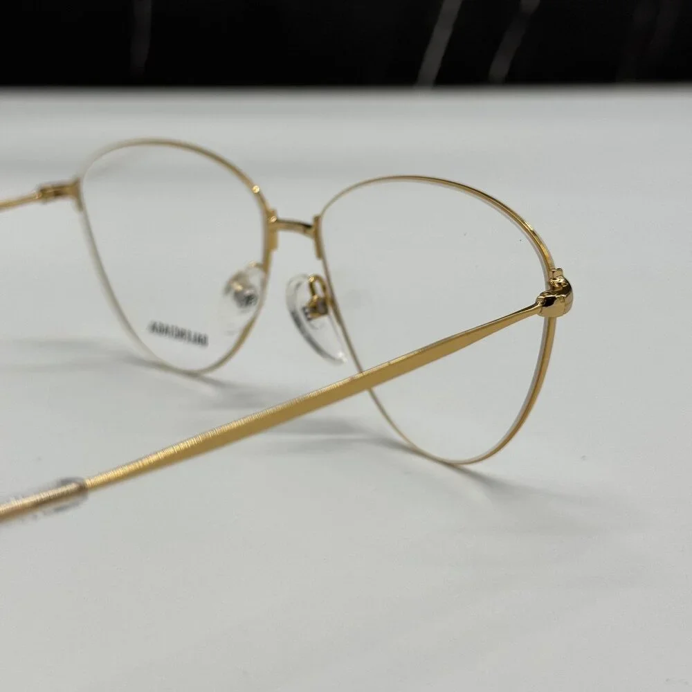 NEW BALENCIAGA BB0034O 003 CAT EYE GOLD WOMEN EYEGLASSES BALENCIAGA